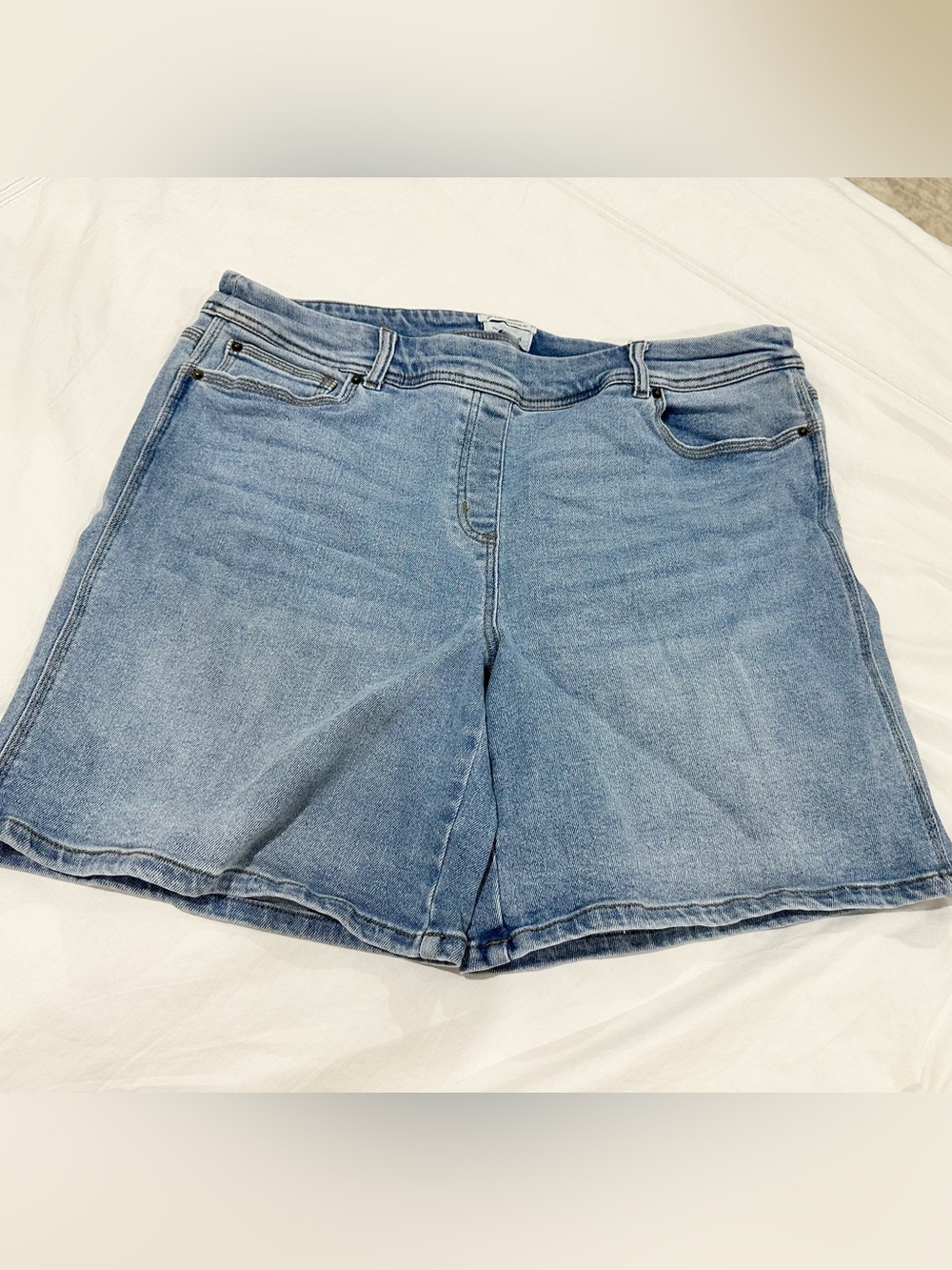 Westbound The Park Avenue Fit Denim Shorts Blue Waist 18
